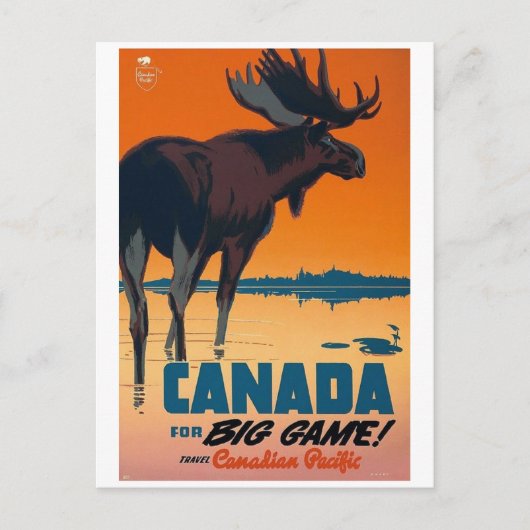 Big-game Briefkaart (Voorkant)