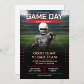 BIG GAME Football Party Invitation (Devant / Derrière)