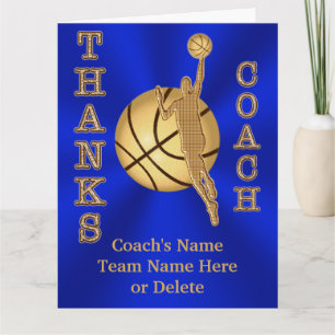 BIG Gepersonaliseerde Basketbal Kaarten voor Coach