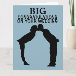 BIG GIANT WEDDING MARRIAGE CONGRATULALALATION CARD KAART