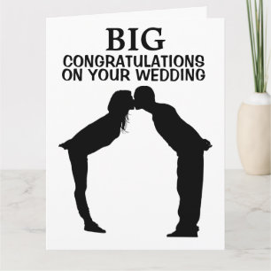 BIG GIANT WEDDING MARRIAGE CONGRATULALALATION CARD KAART