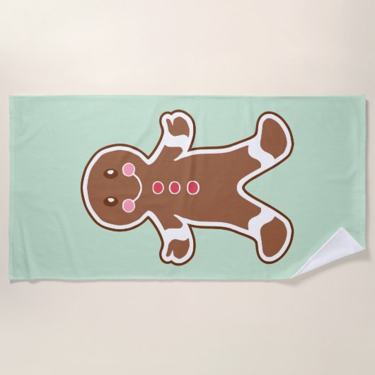 Big Gingerbread Cookie Handdoek Gift (Voorkant)