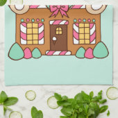 Big Gingerbread House Christmas Kitchen Towel  Theedoek (Gevouwen)