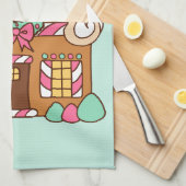 Big Gingerbread House Christmas Kitchen Towel  Theedoek (Quarter Fold)