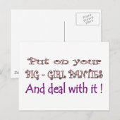 Big Girl Panties Briefkaart (Voorkant / Achterkant)