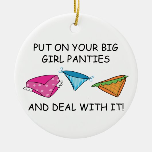 Big Girl Panties Keramisch Ornament (Voorkant)