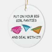 Big Girl Panties Keramisch Ornament (Links)