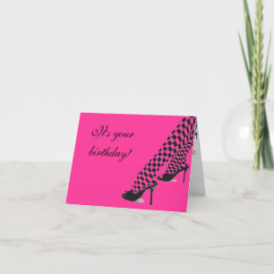 Big Girl Shoes Birthday Card Kaart