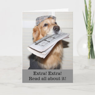 Big Golden News Gefeliciteerd Kaart