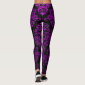 Big Gothic II Damask Elegant Leggings (Achterkant)