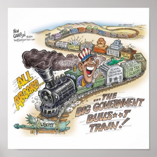 Big Gov Train Print (Voorkant)