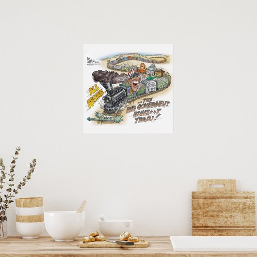 Big Govt Train Poster (Keuken)