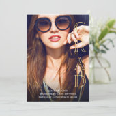 Big Grad Magazine Style Faire-part photo (Debout devant)