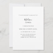 Big Grad Magazine Style Faire-part photo (Dos)