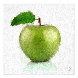 Big Green Apple Foto Afdruk