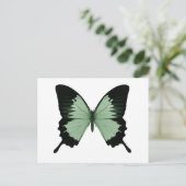 Big Green & Black Butterfly Briefkaart (Staand voorkant)