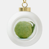 Big Green Hedgeapple Keramische Bal Ornament (Voorkant)