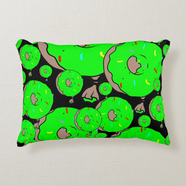 Big Green Yum-yums Accent Kussen (Voorkant)