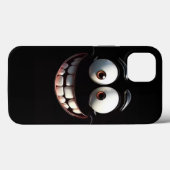 Big Grin Blackout iPhone Case (Achterkant (horizontaal))