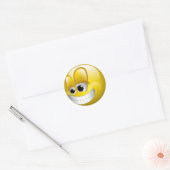 BIG GRIN FACE RONDE STICKER (Envelop)