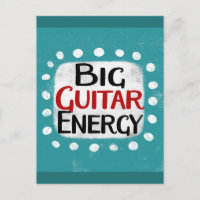 Big Guitar Energy Briefkaart