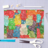 Big gummy beren patroon voor groot en klein, snoep tissuepapier (Craft)