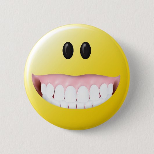 Big Gums Face Ronde Button 5,7 Cm (Voorkant)