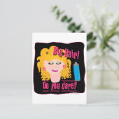 Big Hair Dare! Briefkaart (Staand voorkant)