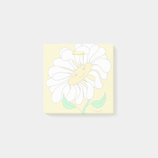 Big Happy Daisy Yellow Post-it® Notes (Voorkant)