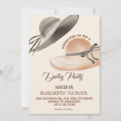 Big Hat Derby Party Invitation (Devant)
