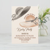 Big Hat Derby Party Invitation (Debout devant)