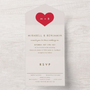 Big Heart All In One Uitnodiging