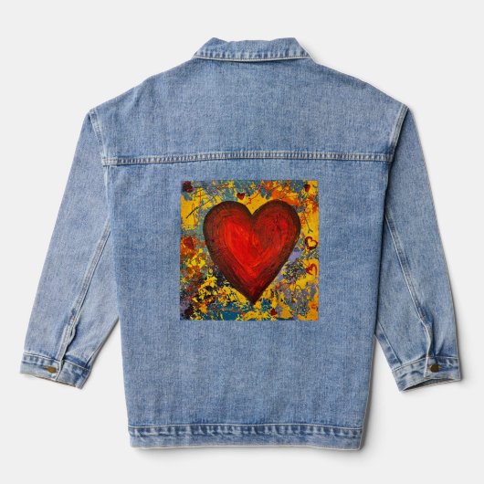 Big Heart Denim Jacket (Achterkant)