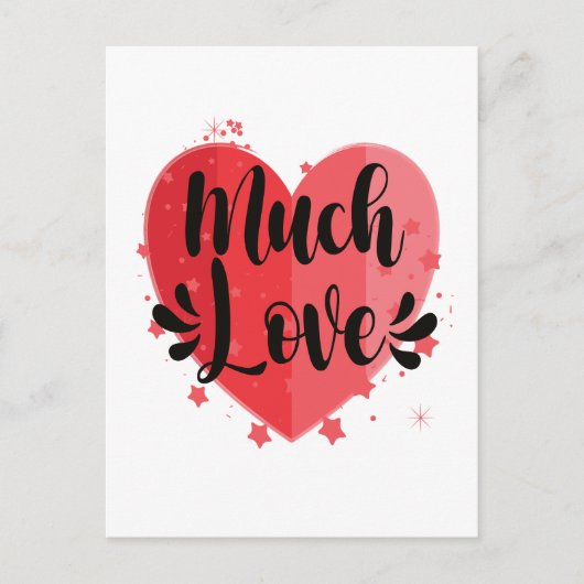 Big Heart Much Love Briefkaart (Voorkant)