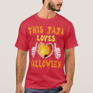 Big Heart Skeleton Bone Hands Deze Papa houdt van  T-shirt