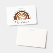 Big Heart tot Shape Young Minds Teacher Badge (Front & Back)