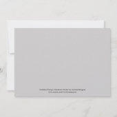 Big Heart Verloving Dinner Party Uitnodiging (Achterkant)