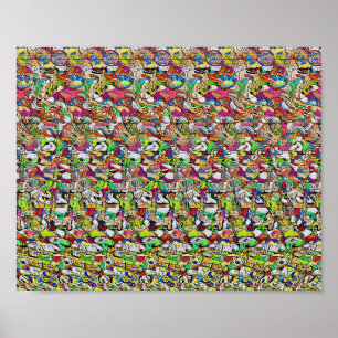 Big Hit - Verborgen 3D-afdrukken Poster