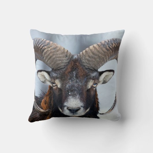 Big Horn Ram Sheep - Mouflon Kussen (Achterkant)