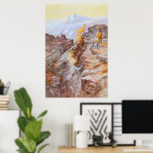 Big Horn Sheep van Charles M Russell Poster (Thuiskantoor)