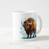big horned bison extra grote beker (Voorkant rechts)