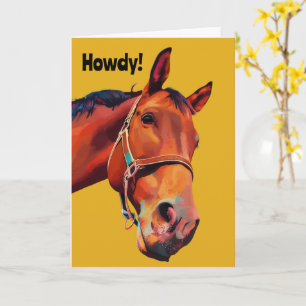 Big Horse zoekt verjaardagsgroet Kaart