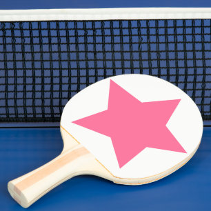 Big Hot Pink Star Tafeltennisbatje