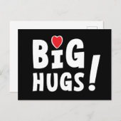 Big hug. Carte d'identité ou pour la Saint-Valenti (Devant / Derrière)