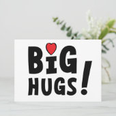 Big hug. Carte d'identité ou pour la Saint-Valenti (Debout devant)