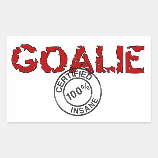 Big Insane Goalie Sticker (Voorkant)