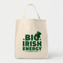 Big Irish Energy-Canvas tas | Grappige St Patrick'