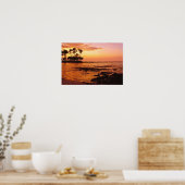 Big Island, Hawaii. Sunset, Big Island Hawaii. 2 Poster (Keuken)