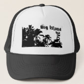 Big Island Love Black White palm tree pet (Voorkant)