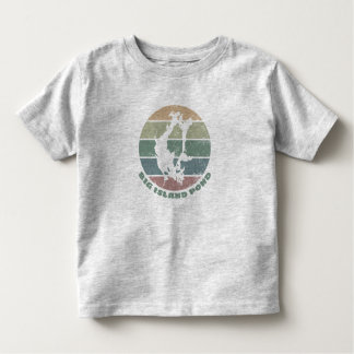 Big Island Pond NH Retro Lake Emblem Kinder Shirts